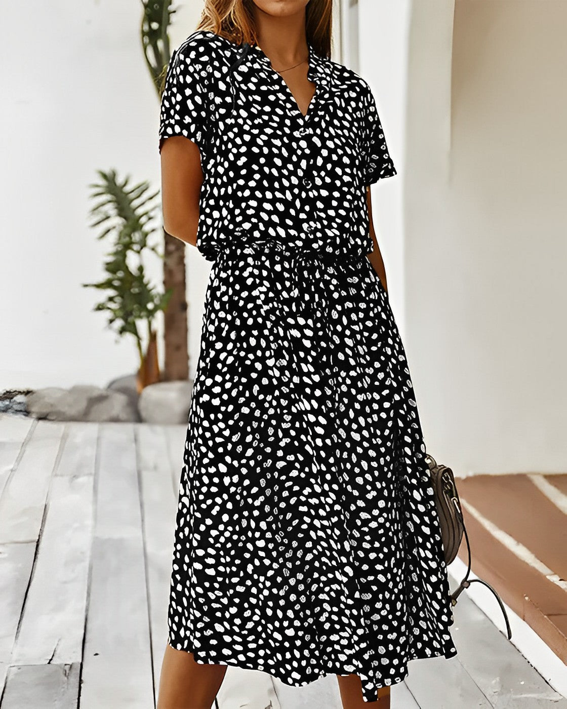Alina Kleid mit buntem Druck