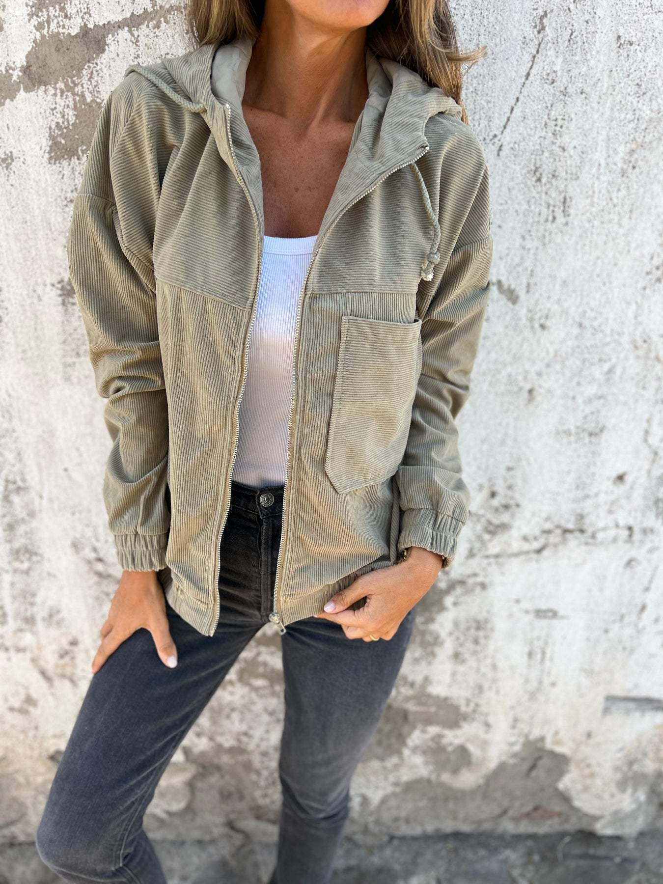Bequeme Kapuzenjacke Fudus im lässigen Style