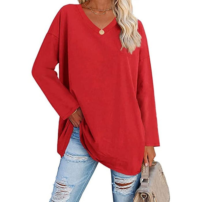Yesenia: Modernes Stricktop mit V-Ausschnitt