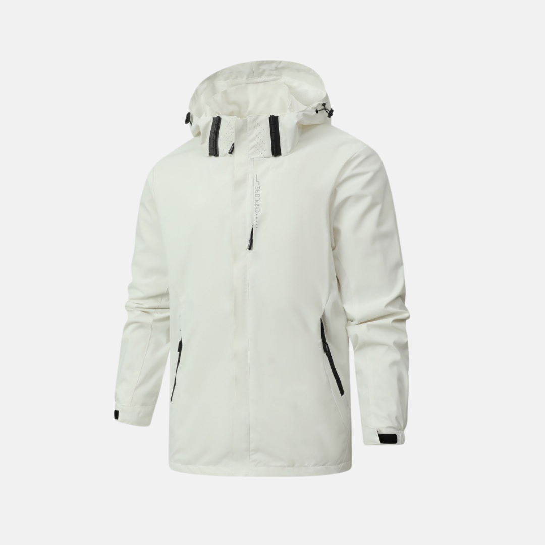Veste Homme Amawinc Nordisk Flair Imperméable Coupe Régulière Capuche et Poignets Ajustables Fermeture Éclair