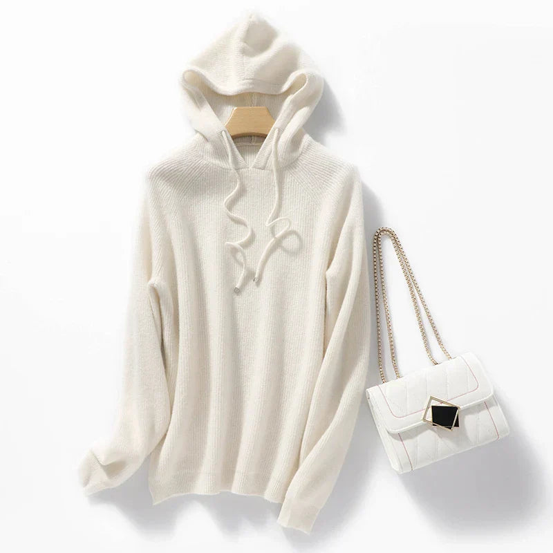 Sweat À Capuche Fiona En Laine Mérinos 100 Pour Cent Doux Et Léger Respirant Avec Silhouette Slim