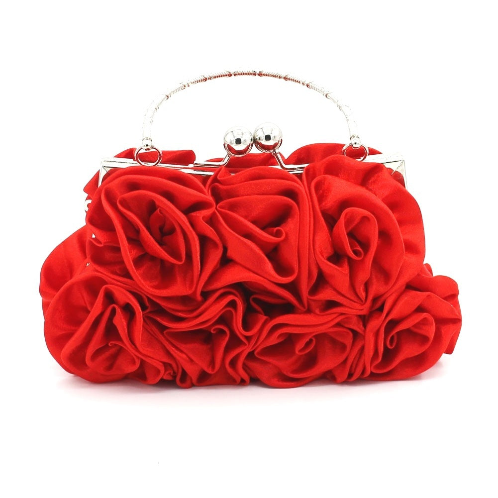 Fudus Handtasche mit Rosenmuster für festliche Anlässe