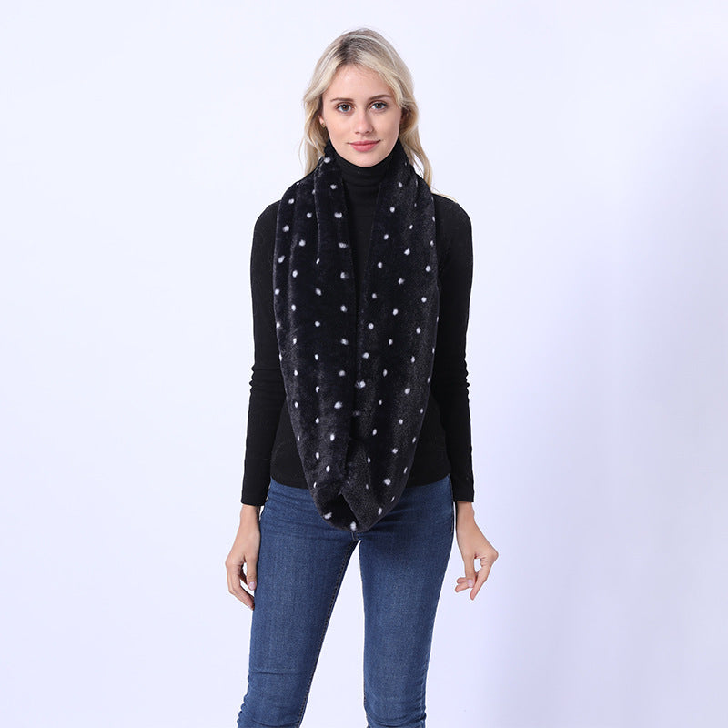 Damen Kuscheliger Halsschal aus hochwertigem Kunstpelz Amawinc