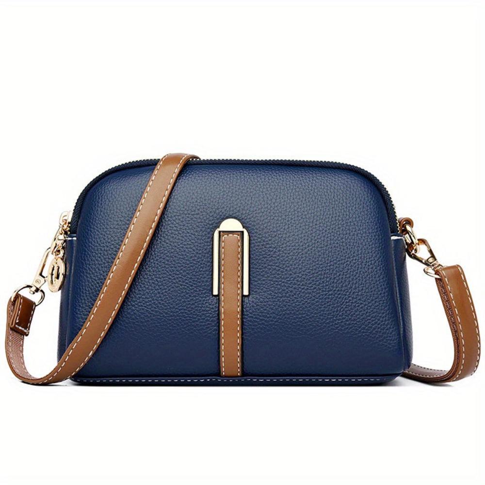 Amawinc Sac Bandoulière Vegan Compact Pour Quotidien Élégance Durable Sangle Réglable Fermeture Éclair Or