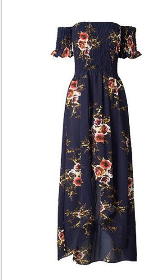 Fudus Boho Sommerkleid mit offener Schulter