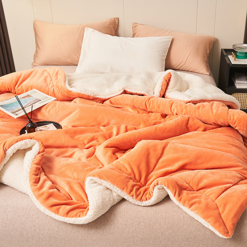Jeté En Sherpa Doux Et Flanelle Deux Faces Pour Un Confort Ultra Doux Et Chaud Pour Votre Maison