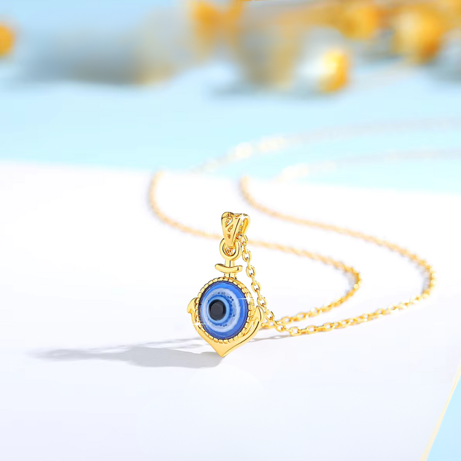 Celestial Eye 18K Gold Evil Eye Necklace - Amawinc