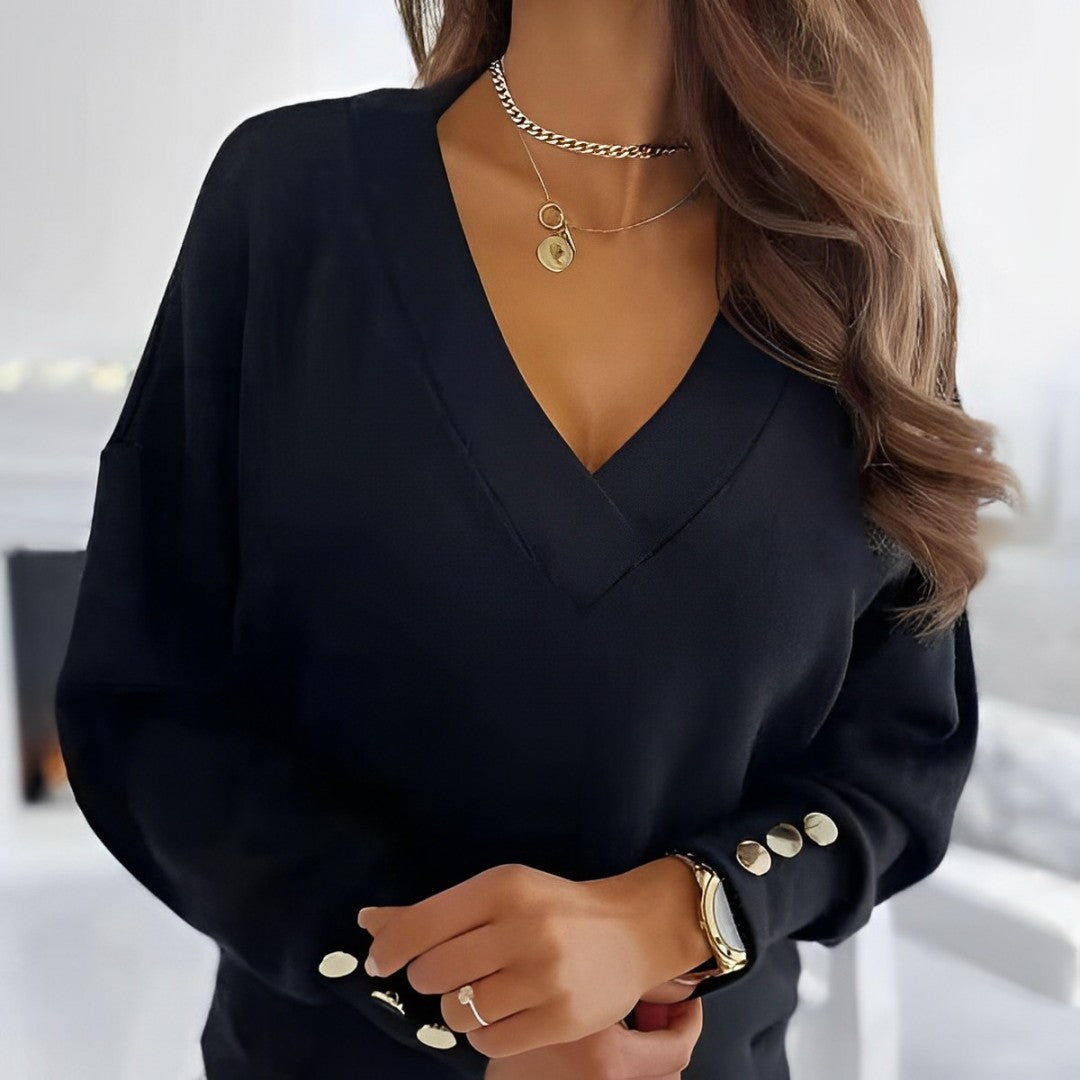 Zola – Bequemer Pullover mit V-Ausschnitt