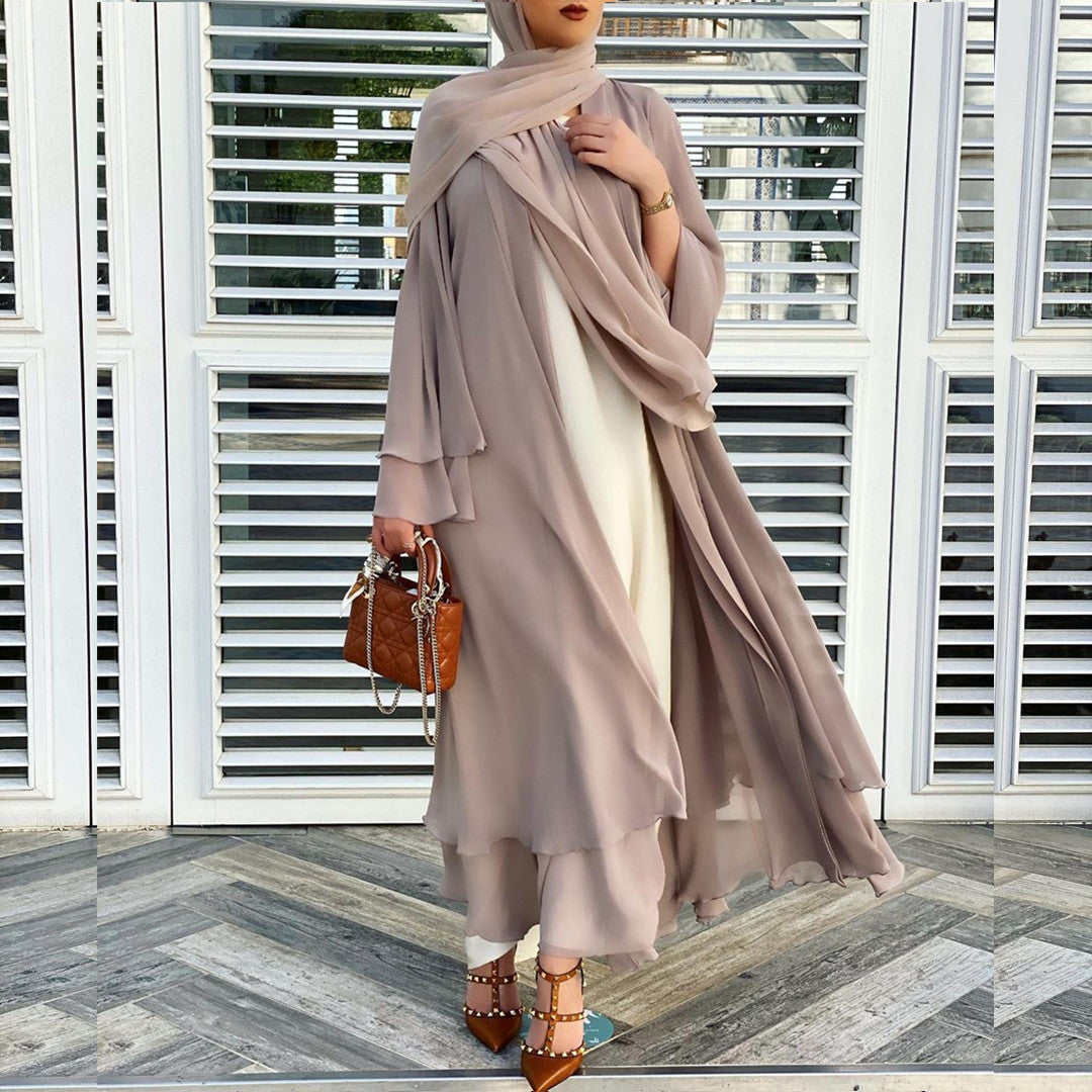 Modische, weiche Übergrößen-Abaya von Fudus