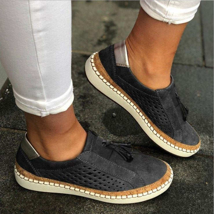 Laura ® Atmungsaktive Slip-ons mit orthopädischer Unterstützung