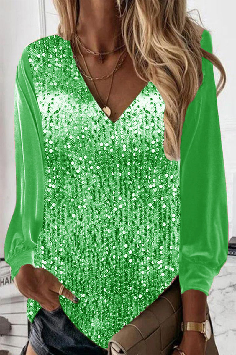 Yael Damenbluse mit Glitzer