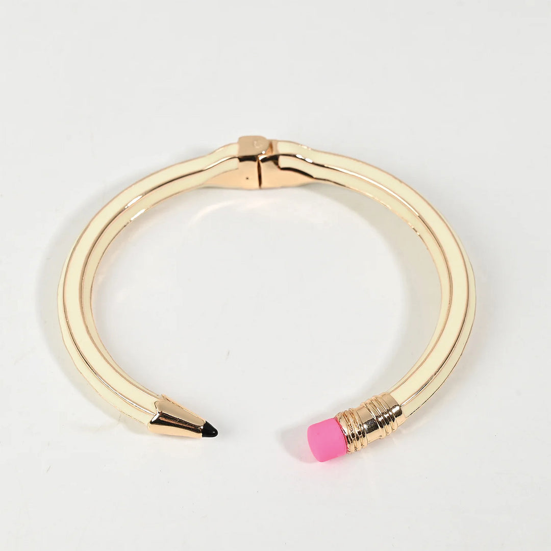 Bracelet Gomme Rose En Métal Poli Manchette Élégante Résistant À L Eau Anti Tarnissement