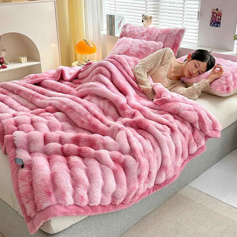 Couverture En Fausse Fourrure Moderne Avec Texture Pelucheuse Confort Doux Pour Salon Chambre Canapé