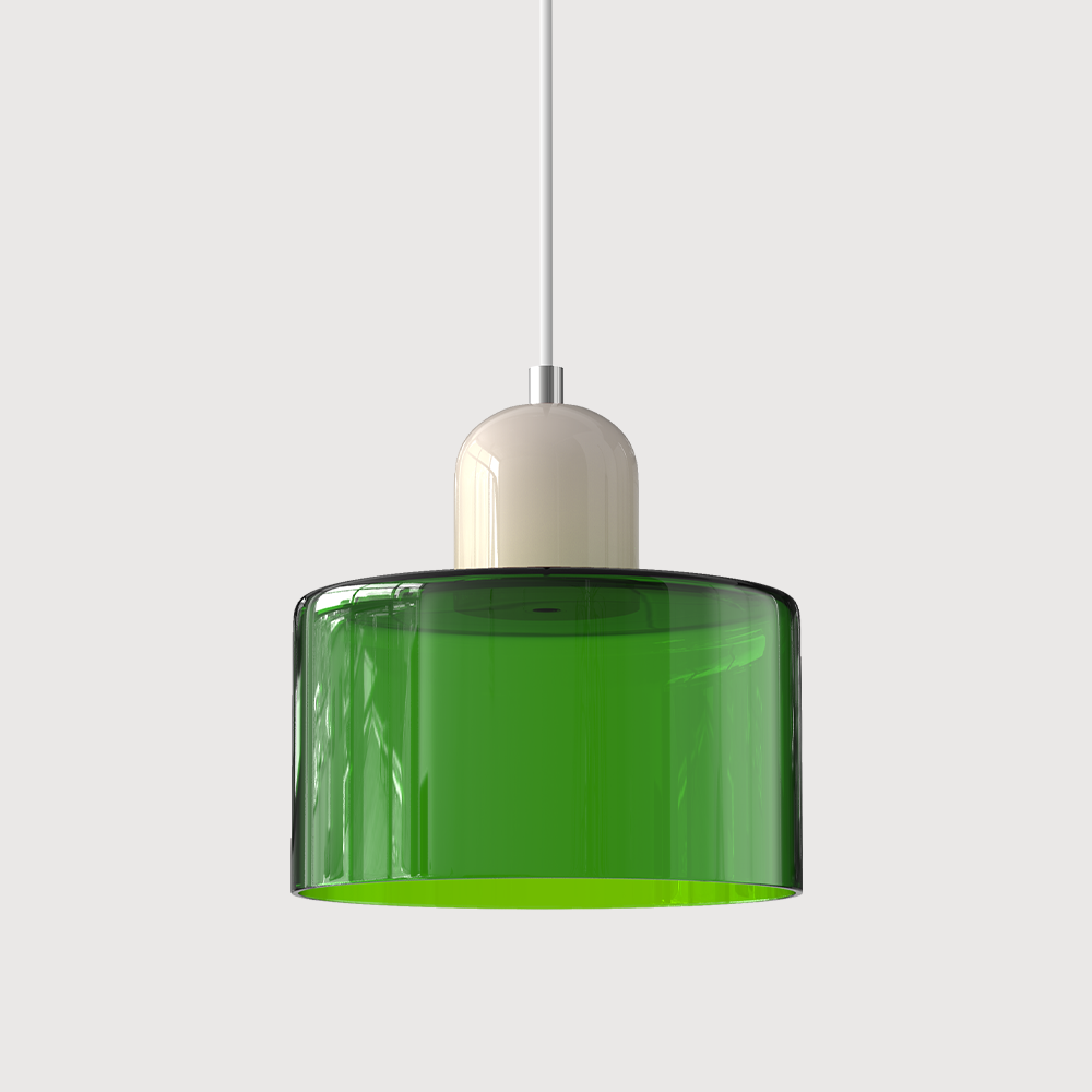 Glaspendelleuchte im Bauhaus-Stil