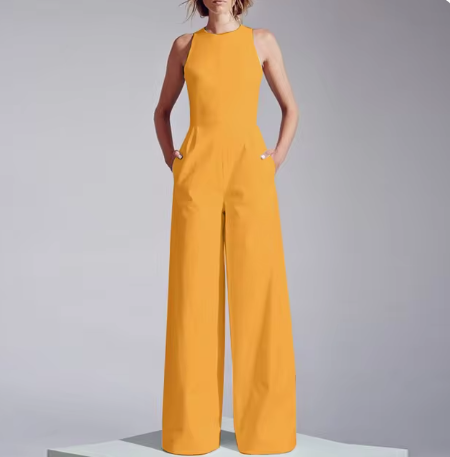 Zanzea Damen-Jumpsuit, ärmellos, lang - Xyze