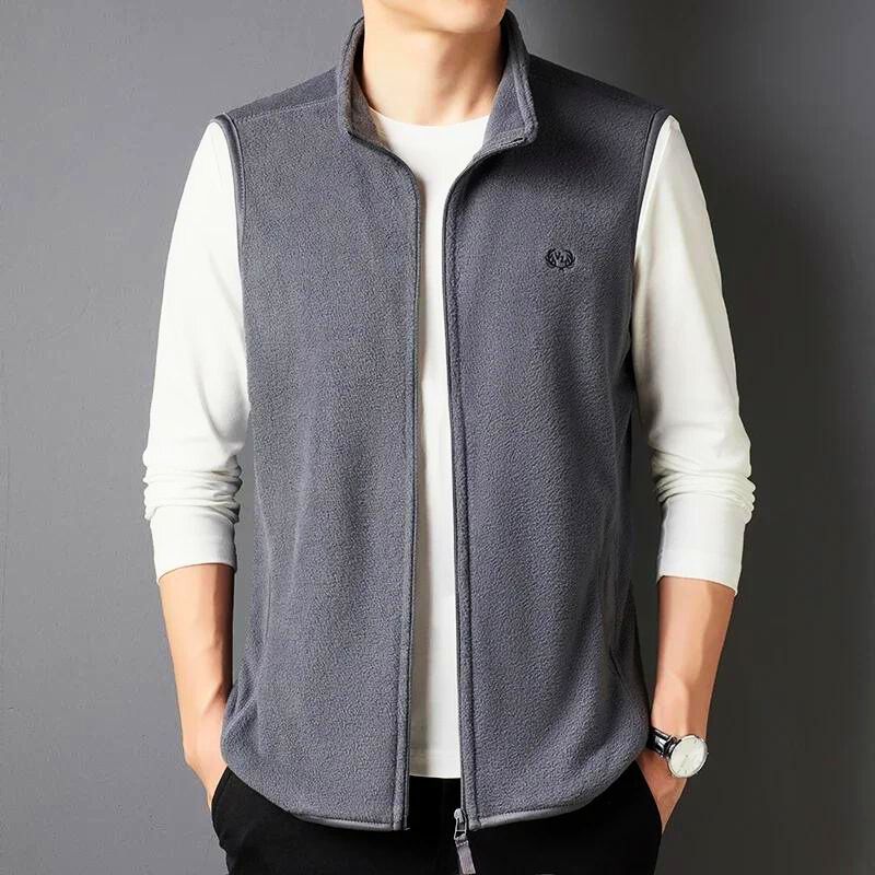 Lafayette 1887 Gilet En Polaire Doux Léger Avec Col Montant Poches Avant Pratiques Lavable En Machine Séchage À Plat