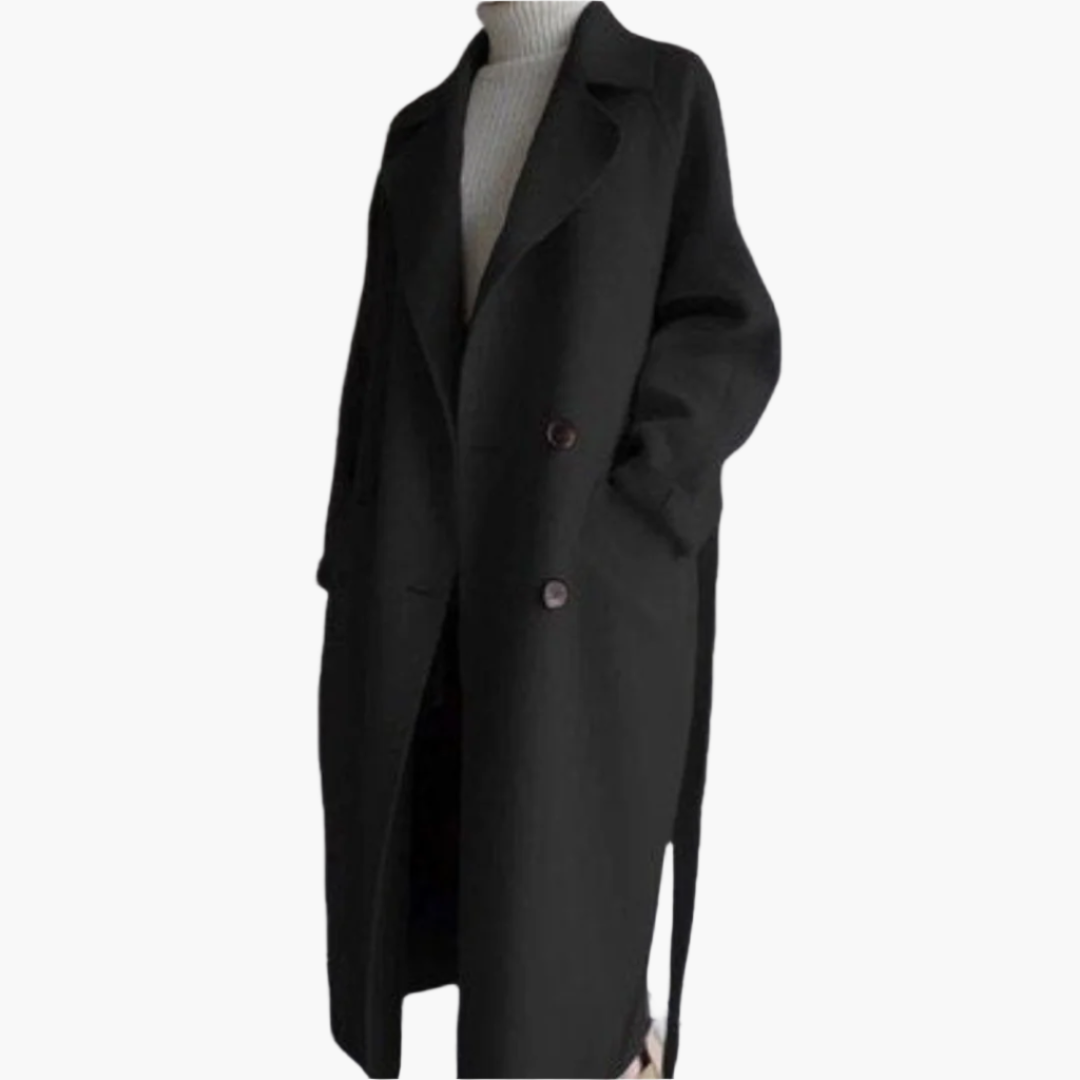 Emily Manteau D'hiver Classique Pour Femme À Revers Élégant Par Amawinc Pour Une Silhouette Polie