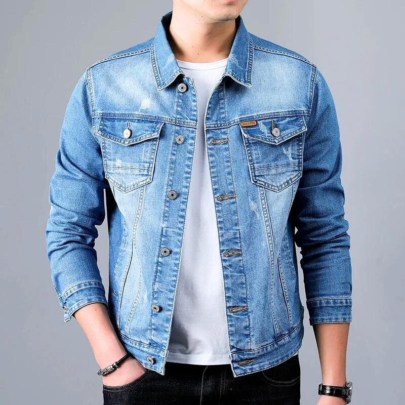 Veste En Jean Vert Lavage Vintage Avec Look Rétro Polyvalente Pour Toutes Saisons Et Styles