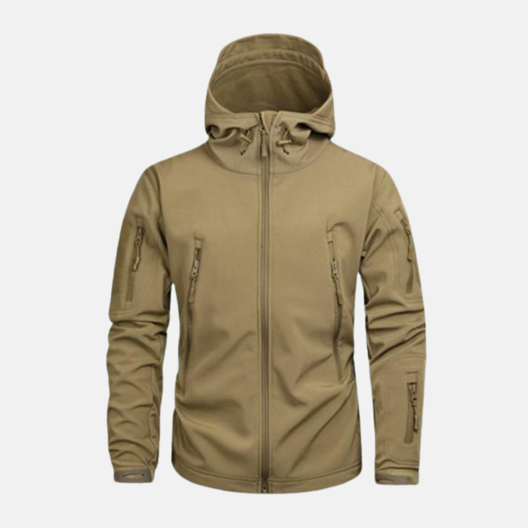Veste Homme Amawinc En Mélange Stretch Avec Coupe Décontractée Col Montant Capuche Ajustable Pour Hiver