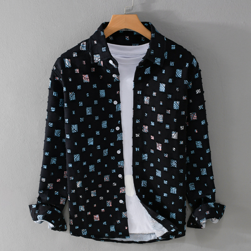 Baumwoll-Denim Hemd für Herren - Tedor