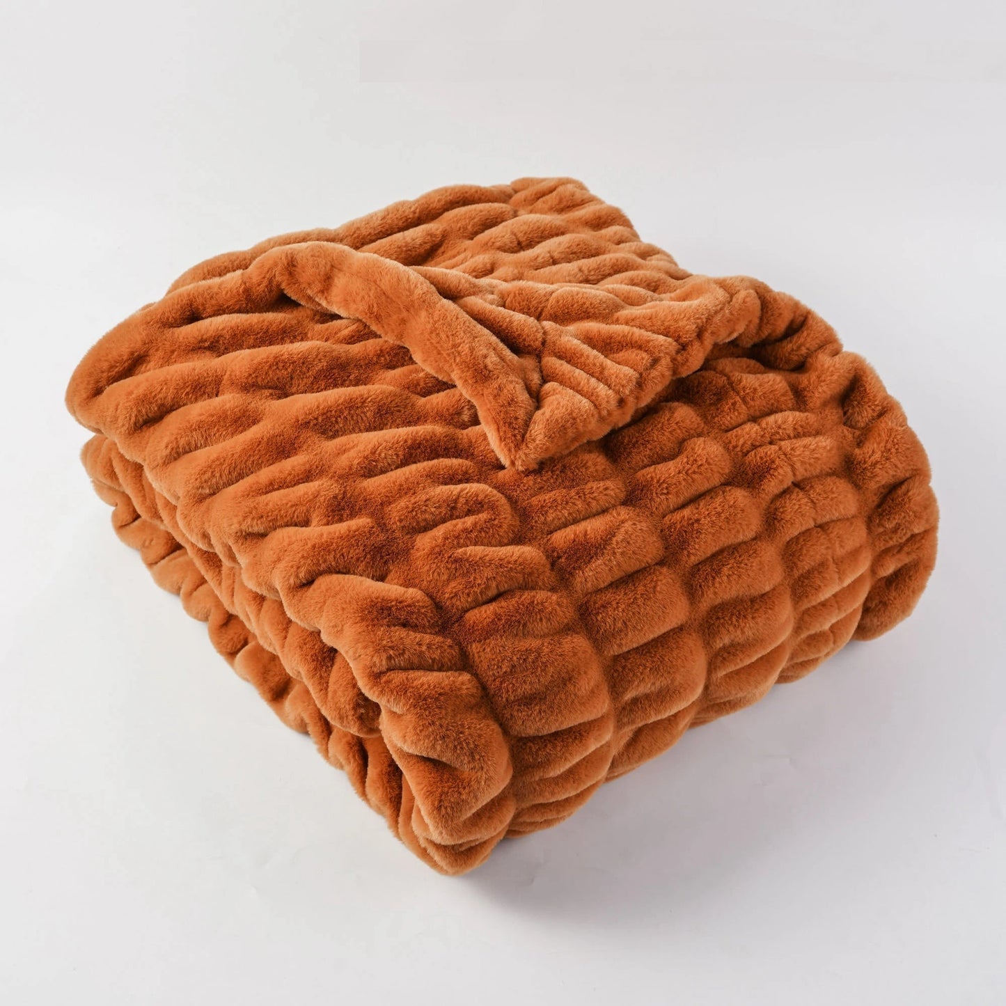 Couverture Peluche Texturée Avec Design Matelassé Pour Un Confort Luxueux Et Chaleureux