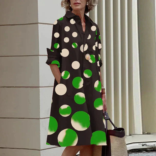Vintage-inspiriertes Kleid von Lina ® mit langen Ärmeln