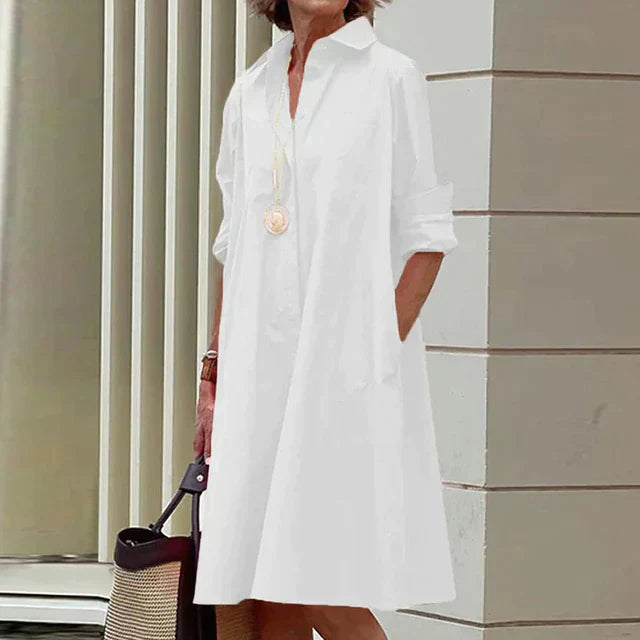 Vintage-inspiriertes Kleid von Lina ® mit langen Ärmeln