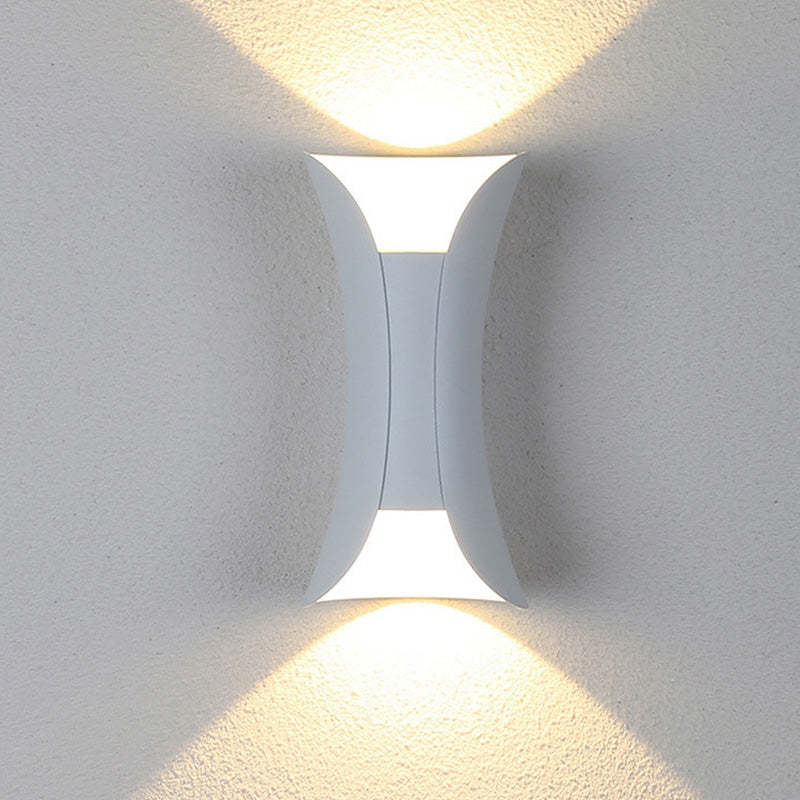 LED-Außenwandleuchte aus Aluminium, wasserdicht