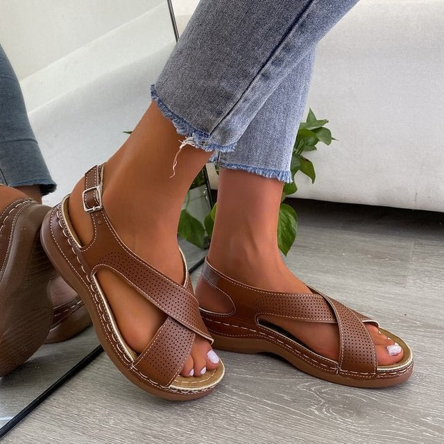 ELIZA – Orthopädische Sandalen mit Keilabsatz