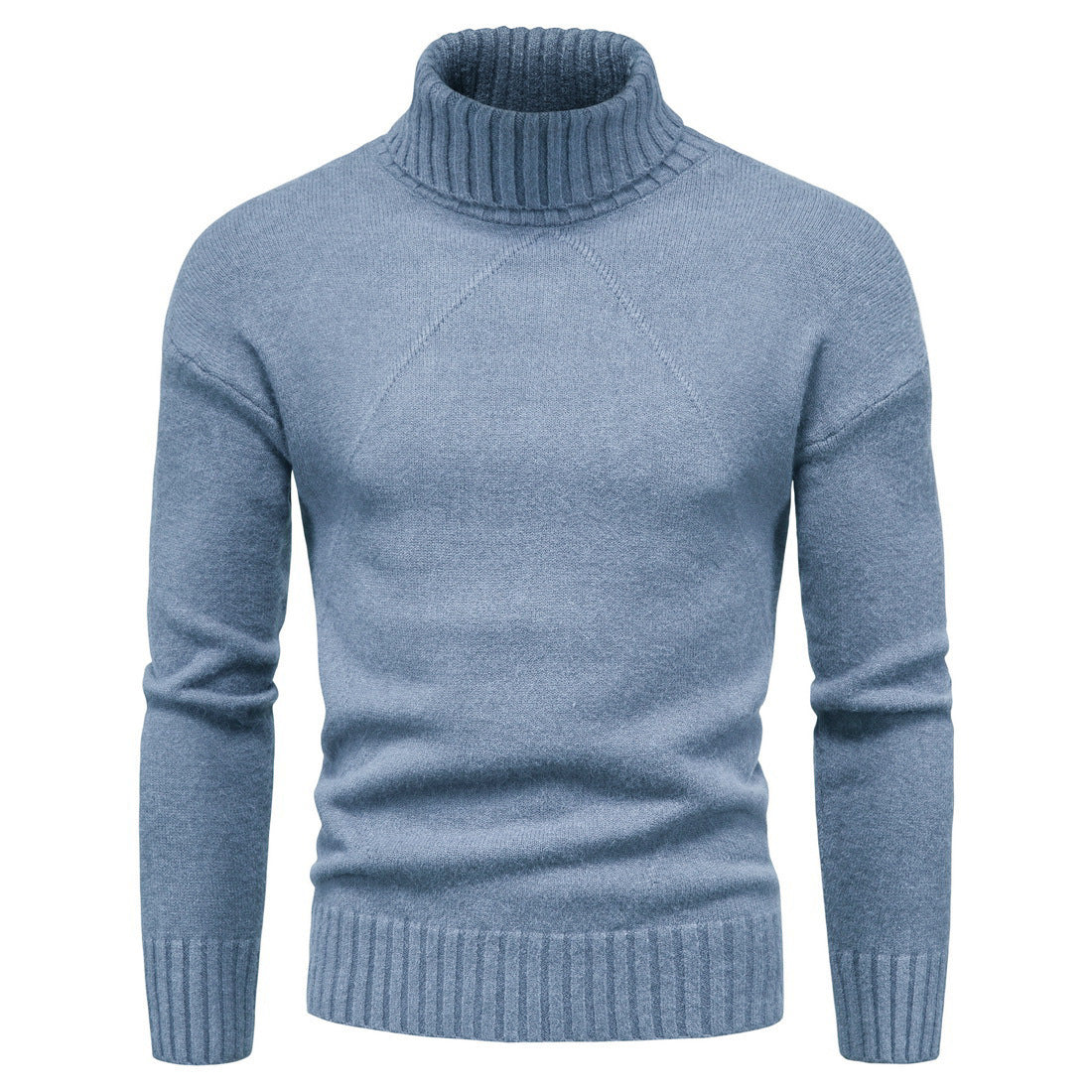 Damen Hochwertiger Rollkragenpullover mit luxuriösem Strickmuster Amawinc