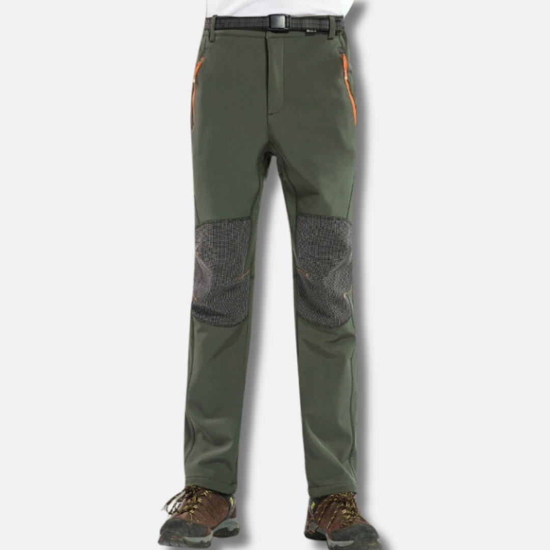 Pantalon Homme Plein Air Slim Fit Imperméable Genoux Renforcés Poches Zippées Par Amawinc