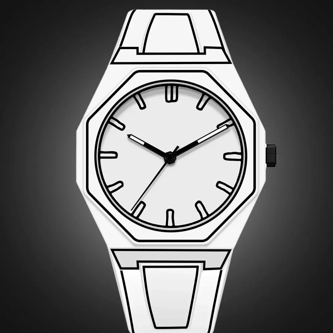 Montre Phantom Arc Avec Contour 3D Étanche 3ATM Bracelet Silicone Confortable et Distinctive