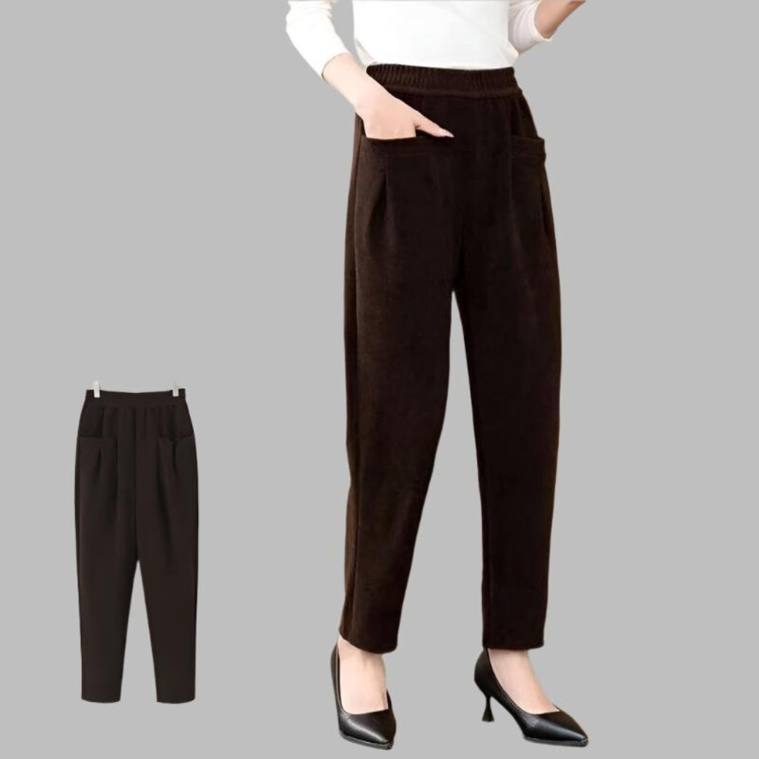 Damen-Cordhose Tamara: Hochwertig, hoch tailliert und elastisch