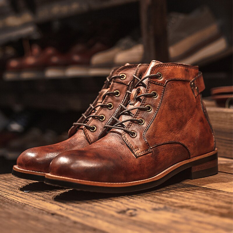 Männerstiefel aus Leder – Orthopädisch – Modell Clyde