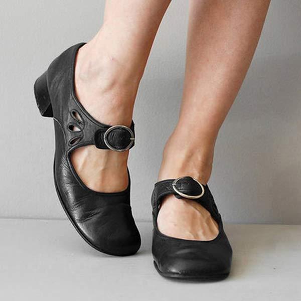 Beatrice Ledersandalen mit orthopädischer Schnalle