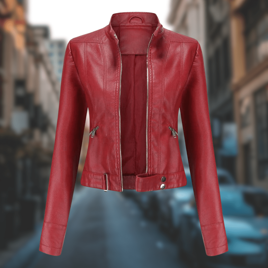 Yrelia: Eine modische Lederjacke