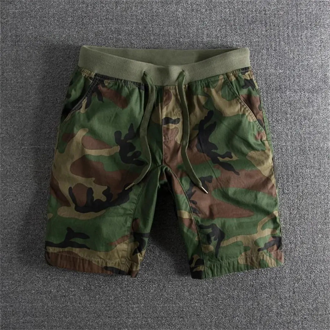 Shorts Tactiques Camouflage Mason Carter Avec Taille À Cordon Pour Confort Athlétique