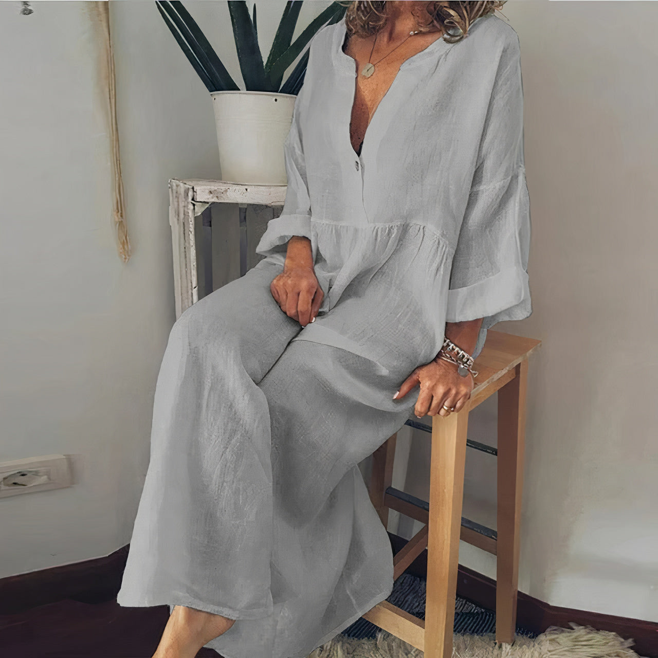 Leinenkleid Cassandra für Damen