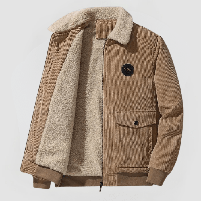 Cordjacke mit Sherpa-Futter von Wolfram