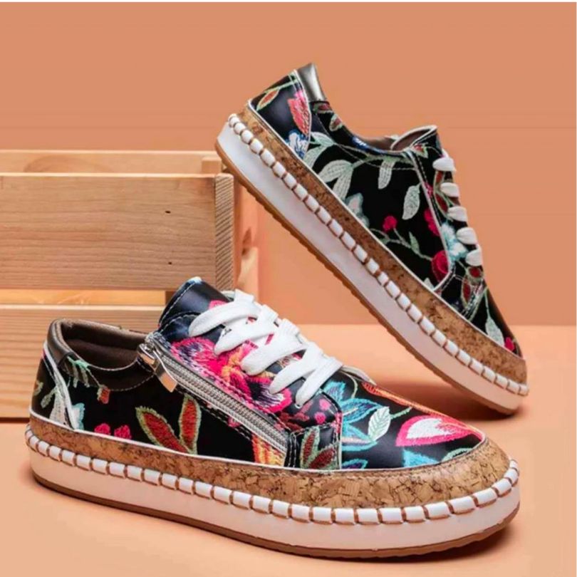 LOLA Orthopädische Blumen-Turnschuhe