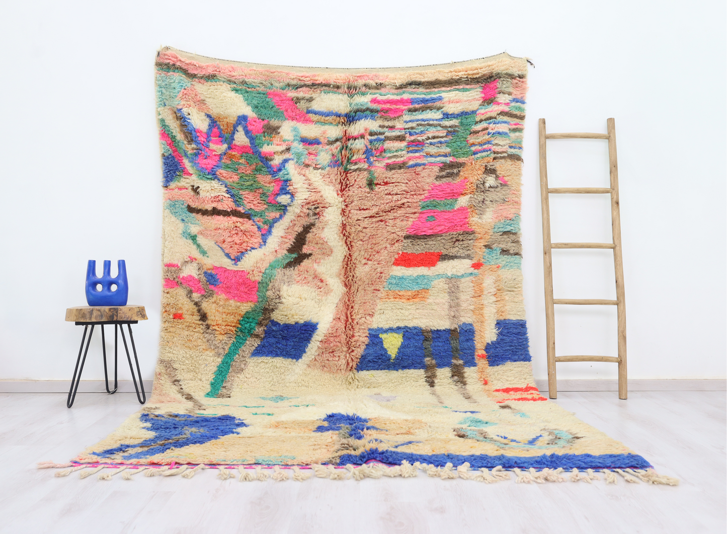 Afella Moroccan Rug 6'6" x 10'1" - Amawinc