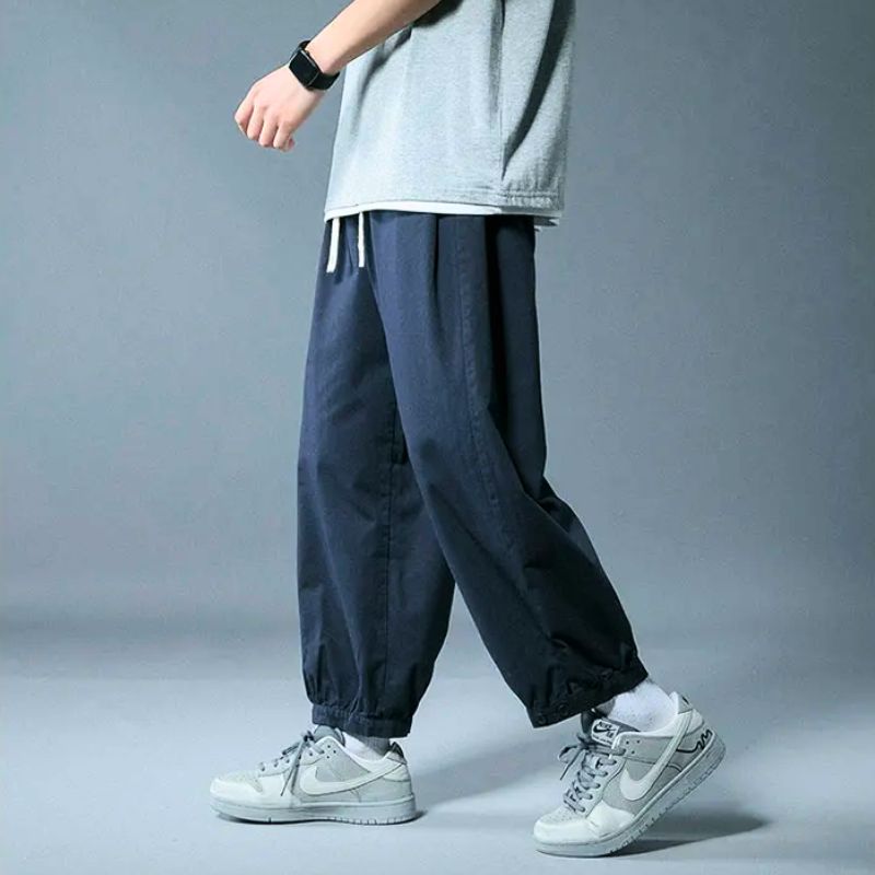 Pantalons Rylor À Coupe Décontractée En Mélange De Coton Haut De Gamme Avec Cordon Réglable Et Poignets Élastiques