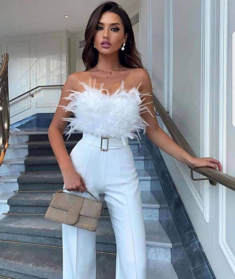 Bella Jumpsuit: Elegantes Röhren-Oberteil