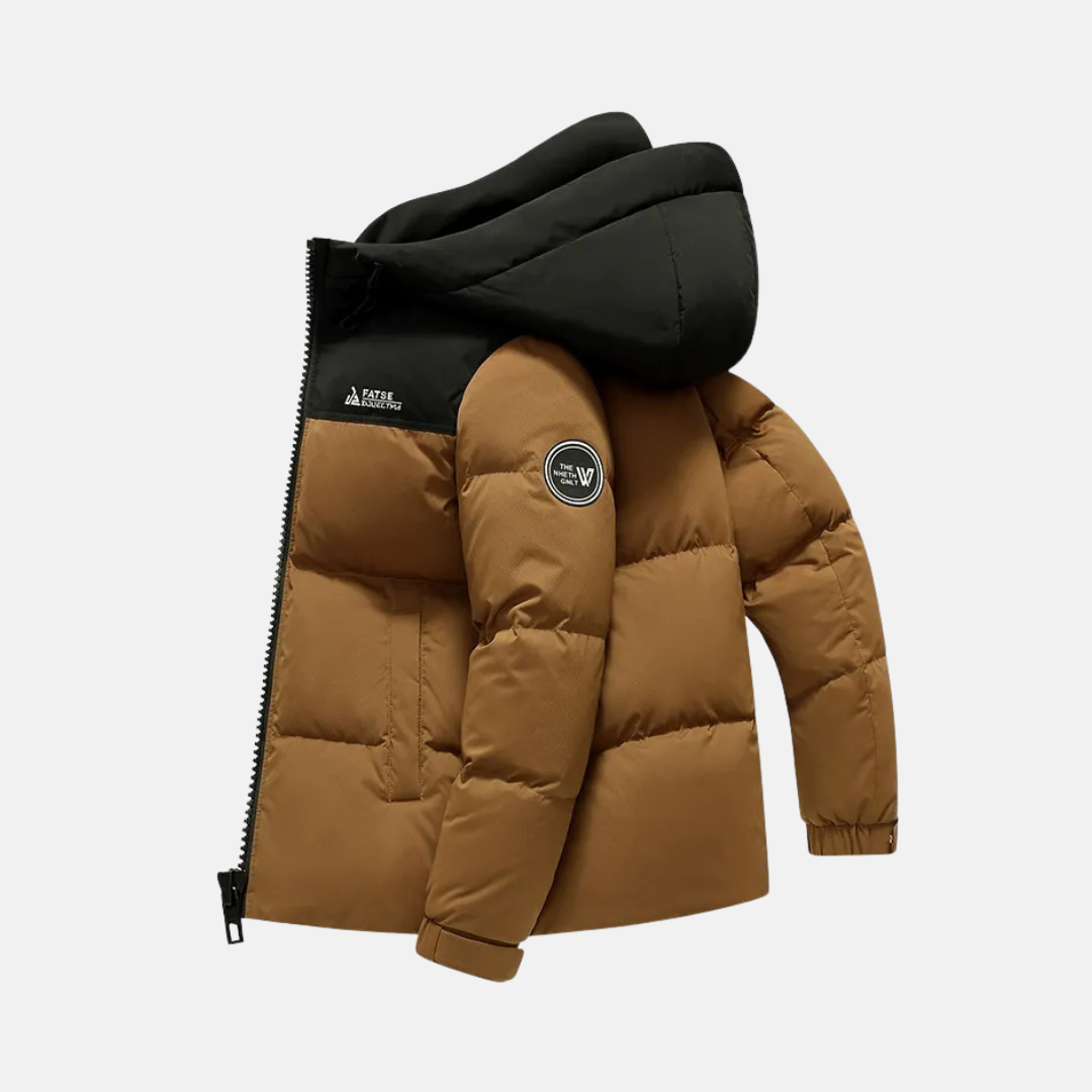Doudoune Matelassée À Capuche Pour Homme Coupe Décontractée Isolation Thermique Zip Complet Nordisk Flair