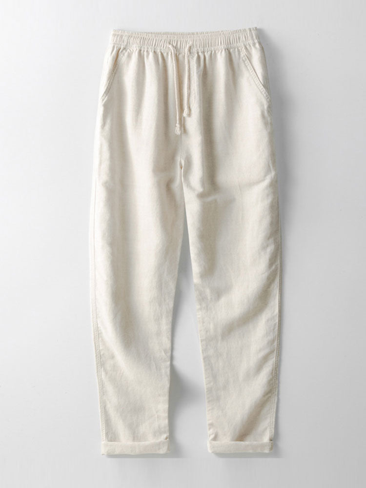 Sommerset Nadja: Herren-Leinenhose mit Kurzarm-Bluse