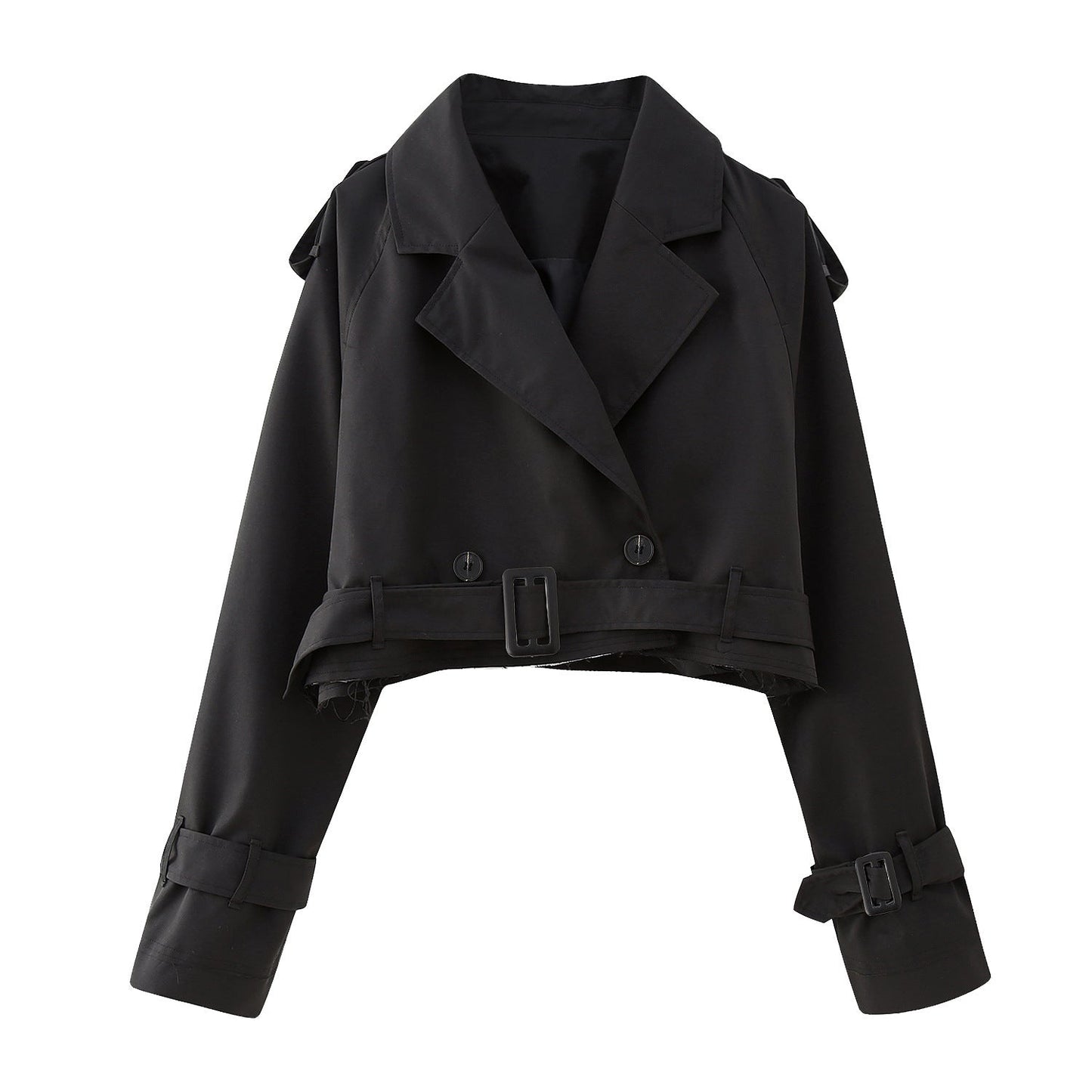 Charlotte Manteau Trench Court Double Boutonnage Pour Femme Amawinc Moderne Chic