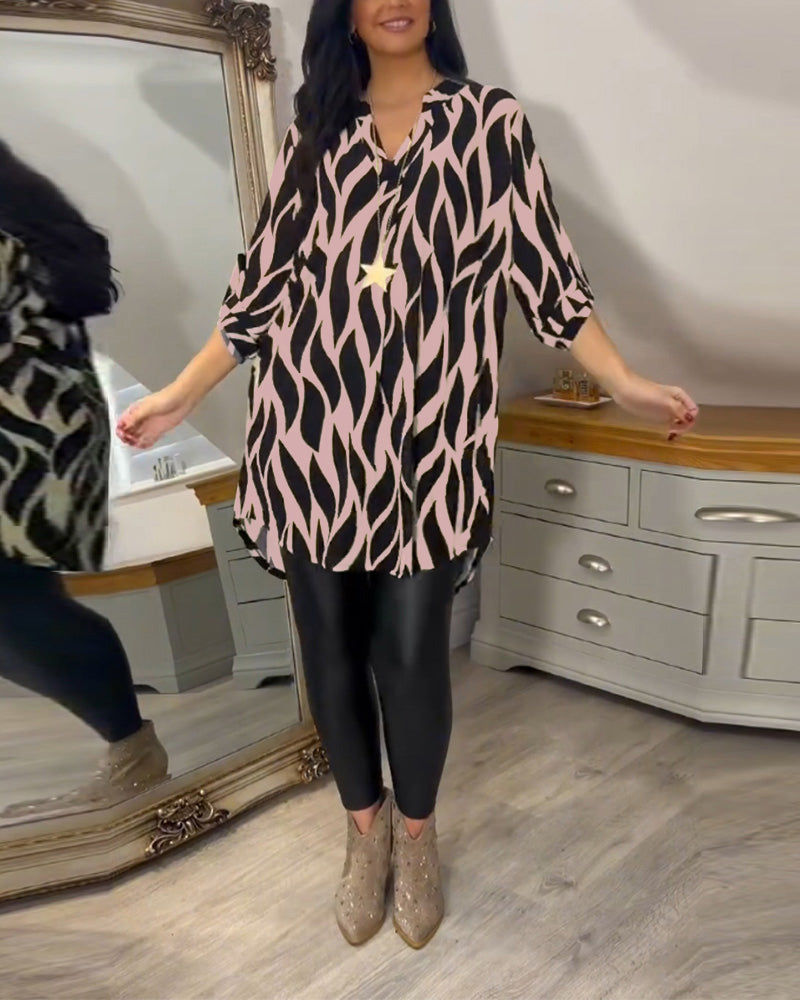 Abstrakte Bluse Andi