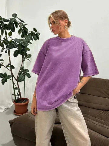 Baumwoll-T-Shirt Kirsten im Retro-Stil