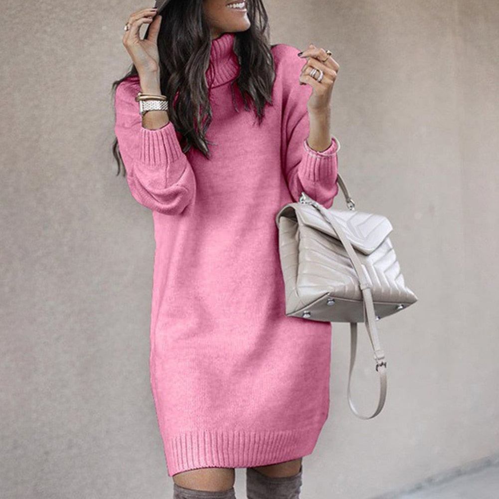 Strickkleid von WarmTurtle – warm und knielang