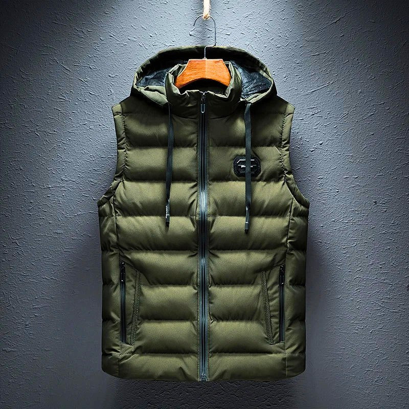 Briar Mont Gilet À Capuche En Coton Doux Avec Fermeture Éclair Entière Et Poches Amples Pour Confort Toute La Journée